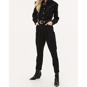 Loavies black denim jumpsuit. NWT. Size S. Never worn!